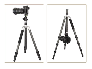 Trépied professionnel OBO en fibre de carbone robuste et stable <span class=keywords><strong>pour</strong></span> caméscope et <span class=keywords><strong>objectif</strong></span> longue focale - Product Image 1