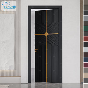 American Luxury Design Prehung Puertas internas Mdf Puertas interiores insonorizadas Custom Modern 30x80 Beige Puerta interior - Product Image 6