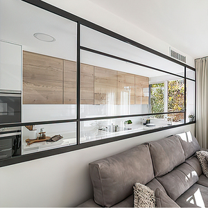 <span class=keywords><strong>Precio</strong></span> más bajo de fábrica, Partición de vidrio personalizada, decoración de oficina, baño, Partición de pared de medio vidrio - Product Image 1