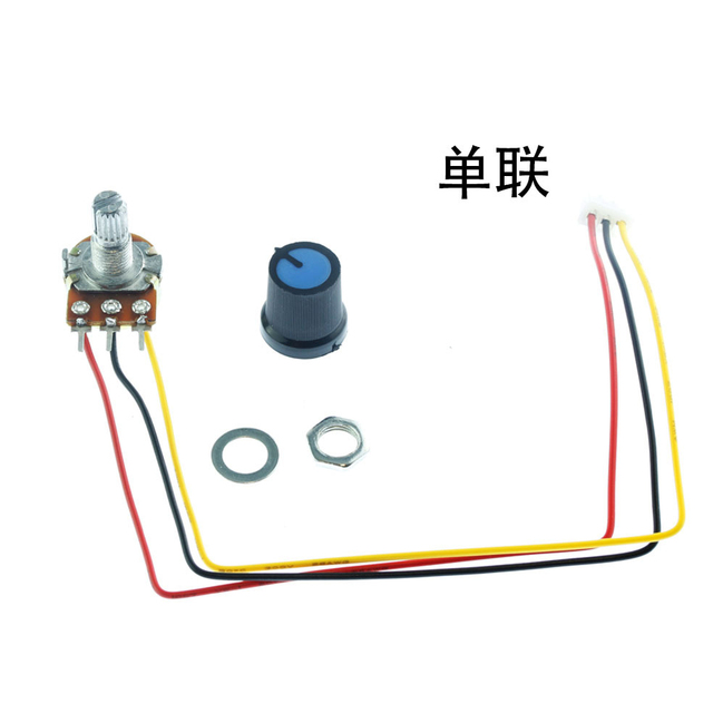 #51200 10K OHM Linear Taper Rotary 148 Potentiometer 10KB B10K Pot With Wire