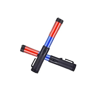 Bâton de signalisation routière multifonctionnel de 30 cm, alimenté par énergie solaire, en ABS, avec protection IP68, réfléchissant, pour la sécurité et les patrouilles nocturnes - Product Image 1