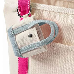 Stylish Mini Canvas Keychain Promotional Welcome <b>Gifts</b> Hanging Tote Bag Pendant Charm Women Handbag Fashion Handmade - Product Image 4