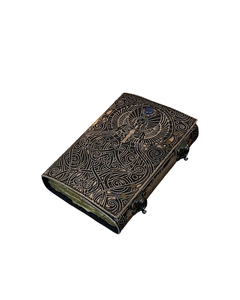 Embossed Leather Spell <b>Book</b> Handmade Hardcover Journal Vintage Fantasy <b>Notebook</b> for Writing Drawing Sketching and Gifts - Product Image 2