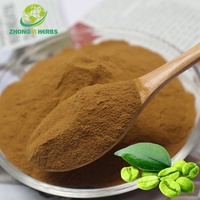 Extrait de café vert en poudre, extrait d'herbes, acide chlorogénique 50%, brûle les graisses, stimule le métabolisme, fourni par l'usine