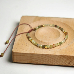 Nueva Pulsera de Granate Verde de 4mm, Piedra Preciosa Natural Tsavorite, Ajustable, Cristal Curativo, Pulsera Delicada de Piedra Natural para Mujer - Product Image 2