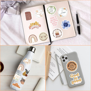 Autocollants de lettre de motivation <span class=keywords><strong>Bible</strong></span> jésus personnalisés <span class=keywords><strong>pour</strong></span> <span class=keywords><strong>ordinateur</strong></span> portable bouteille d'eau Skateboard Bagages Inspire Christian Stickers - Product Image 5