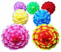 Dimanche Danse Semi-Automatique Chinois Fleur Parapluies Multicouche Pivoine Performance Soie Tissu pour Mariage et Fête