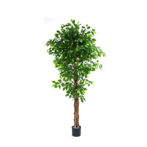 Fabrika Çıkışı Ucuz 120CM 4FT Yapay Yeşil Bitki <span class=keywords><strong>Bonsai</strong></span> İpek Yapraklı Saksılı İç Mekan Doğal Görünümlü Yapay <span class=keywords><strong>Ficus</strong></span> Ağacı İç Dekorasyon İçin - Product Image 1