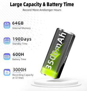 2025 tendencias AI-Smart <span class=keywords><strong>Mini</strong></span> grabadora <span class=keywords><strong>de</strong></span> Audio magnética Super Long 468H Función OTG Reducción <span class=keywords><strong>de</strong></span> ruido Grabadora <span class=keywords><strong>de</strong></span> <span class=keywords><strong>voz</strong></span> digital - Product Image 3
