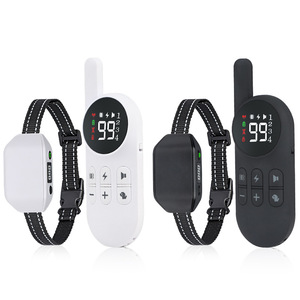 Collier de dressage pour chien, télécommande avec son, vibrations, choc, étanche, pour le contrôle des aboiements, dispositif de dressage pour animaux de compagnie, un à un - Product Image 1