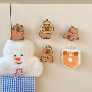 Kapibaraブナウッドフックノードリル強力LoadBeAaring木製接着剤ホーム入り口壁吊り動物ラック収納ホルダーラック - Product Image 3