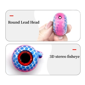 Nuovo Jig da Pesca OEM 40g-200g con Testa in Piombo Rotonda a Forma di Occhio di Pesce 3D, <span class=keywords><strong>Esca</strong></span> ad Alta Realismo <span class=keywords><strong>per</strong></span> Pesca in Acqua Salata, Snapper, Inchiku Jigging - Product Image 2