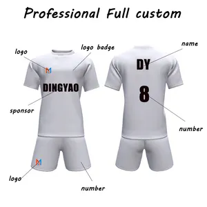 Atacado camisa de futebol com design personalizado conjuntos de uniformes de futebol em branco camisa de futebol