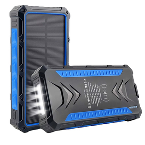Banque d'alimentation solaire portable multifonctionnelle toute <span class=keywords><strong>neuve</strong></span> 10000Mah-30000Mah Chargeur de batterie étanche avec interface d'entrée Micro USB - Product Image 1