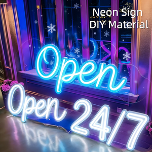 Letrero <span class=keywords><strong>de</strong></span> Neón DIY <span class=keywords><strong>de</strong></span> Doble Cara, Iluminación LED <span class=keywords><strong>de</strong></span> 24V, Neón Flexible LED Impecable, Cortable, IP68, para Bar/Cafetería/Señalización <span class=keywords><strong>de</strong></span> Neón, Iluminación <span class=keywords><strong>de</strong></span> Doble Cara - Product Image 1