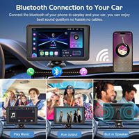 Écran Carplay 7 pouces écran tactile Ips autoradio intelligent émetteur FM téléphone connexion sans fil lecteur Dvd de voiture pour toutes les voitures