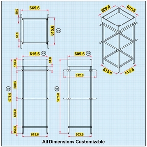 Présentoir métallique sur pied personnalisé pour vêtements, idéal pour t-shirts, robes, tapis – Étagères de présentation pour magasins de détail et supermarchés – OEM - Product Image 4