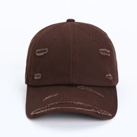Casquette de baseball vintage en coton délavé et vieilli à 6 panneaux, avec visière incurvée et fermeture snapback réglable, pour hommes et femmes, idéale pour les activités sportives en extérieur.