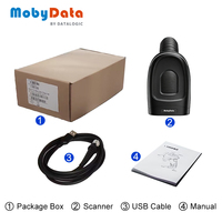 Lecteur de codes-barres Mobydata HS400 Lecteur de codes-barres 1D 2D Scanner filaire pour l'usine de fabrication