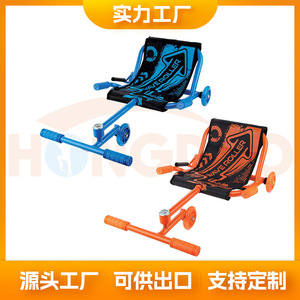 Wave Roller <b>Kids</b> <b>Pedal</b> <b>Go</b> <b>Kart</b> Blue Steel Frame PU Wheels Outdoor Ride On Toy For Children Age 3+ - Product Image 5