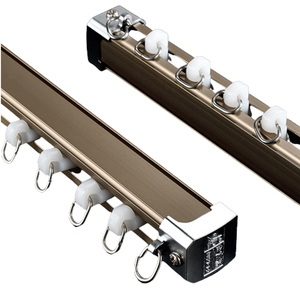 Tringles et rails coulissants modernes en métal, écologiques, durables et silencieux, avec accessoires <span class=keywords><strong>pour</strong></span> chambre à coucher – Prix usine personnalisé - Product Image 1