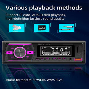 Autoradio Odm Oem Simple 1 Din Lecteur Mp3 12V Radio Fm Entrée Auxiliaire Stéréo <span class=keywords><strong>Audio</strong></span> 2 USB <span class=keywords><strong>4</strong></span> RCA Carte TF Lecteur Mp3 de Voiture - Product Image 3