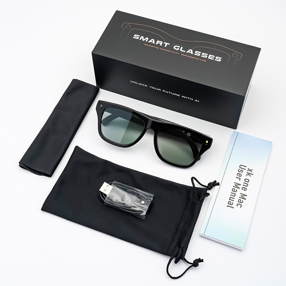 2026 XK ONE MAC Electrochromic Sunglasses Smart Color Change 8MP Camera AI Translation Smart Eyewear AI Smart Glasses