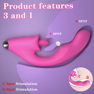 LIL MERMAID <span class=keywords><strong>Vibrator</strong></span> 3-in-1 dengan Getaran Hisap dan Lidah Realistis Stimulator Klitoris 9 Mode Mainan Dewasa untuk Wanita - Product Image 5
