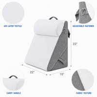 Coussin de lit anti-ronflement pour l'élévation du sommeil, en mousse à mémoire de forme respirante avec housse lavable, vente en gros OEM directement de l'usine