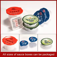 Machine de scellage de gobelets semi-automatique pour yaourt, café, sauce |   Scelleuse pour emballages alimentaires en papier et film plastique