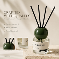 Coffret Cadeau Diffuseur à Bâtonnets Personnalisé 50ml, Lot de 3 Parfums Mixtes, Parfum d'Ambiance Marque Blanche pour la Vente au Détail, Spas, Hôtels et Boutiques