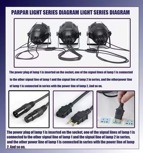 Projecteur PAR plat en alliage d'aluminium BAIQI, silencieux, DMX512, 54 LED, éclairage de scène professionnel pour <span class=keywords><strong>club</strong></span>, fête, concert - Product Image 6