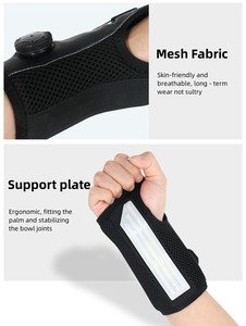 Bán buôn thể thao mạnh mẽ tay Cổ tay hỗ trợ ngón tay cái Nhẫn núm điều chỉnh ban nhạc cổ tay ủng hộ ống cổ tay cứu trợ PU + lưới + thép - Product Image 3