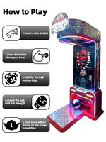 LEON Nouvelle Machine de Jeu Sportif Électronique à Monnayeur en Acier Inoxydable, Personnalisable avec Logo, Machine d'Arcade de Boxe Électronique de Force