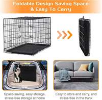 Cage pour chien pliable en fer massif, grande, robuste, durable, en fil métallique, de luxe, populaire – Offre Spéciale