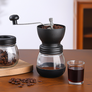 Grinder Manuale Conico per Erbe da 11oz per Uso Domestico, Design Classico con Manico in Acciaio Inox e Barattoli in Vetro - Product Image 6