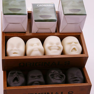 CHENXI - Juguete Antiestrés de Halloween, Bola de Estrés Personalizada con Cara Divertida, Juguete para Apretar y Aliviar el Estrés para Adultos - Product Image 3