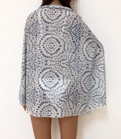 Factory Plus Size Mesh Printed Beach Pareo Sarong Falda Traje de baño Cubrir