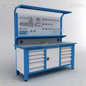 Banc de travail métallique professionnel de haute qualité et durable, usage industriel, éclairage LED, garantie de 3 ans, facile à utiliser, moteur principal PLC, roulement - Product Image 2
