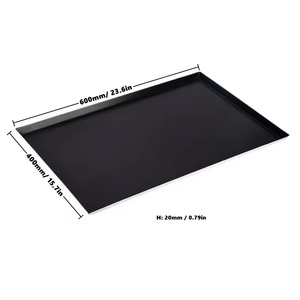 Bandeja de Horno Rectangular Personalizada Hecha a Mano de Lámina Metálica Antiadherente o Lisa de Aluminio 60 X 40 - Product Image 3