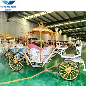 جميلة اليقطين الأميرة الحصان الملكي عربات التي تجرها الدواب اليقطين عربة الحصان 4 عجلات الكهربائية سندريلا الحصان عربات سعر جيد - Product Image 1