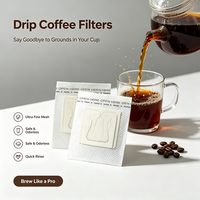 Filtre à café jetable en non-tissé de qualité alimentaire à accrocher, pour la maison, le bureau et les voyages – Approvisionnement direct usine