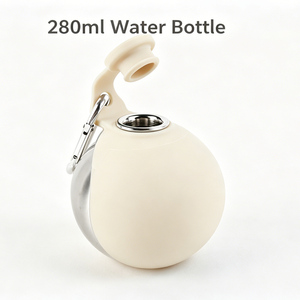 Bouteille d'eau pour <span class=keywords><strong>chien</strong></span> de compagnie 280 ml, bol en silicone FDA, logo personnalisé imprimé en soie, bouteille en acier 304, gravure laser, marque privée, OEM, couleur et emballage - Product Image 5