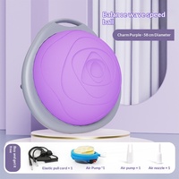 Ballon de yoga semi-circulaire pour l'équilibre, entraînement de base hémisphérique, Pilates, équipement d'exercice à domicile en PVC BSQ-01