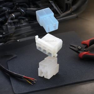 Male Wire Harness Connector Housing Plastic Automotive Electrical <b>Plug</b> <b>3</b> <b>Pin</b> Heat Resistant Custom Made - Product Image 3