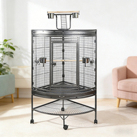Cage à oiseaux en fer de taille moyenne pour l'élevage des canaris, idéale pour la décoration de mariages, emballage inclus.