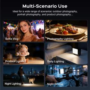 Luz de Relleno LED Amazear para Cámara DJI Osmo Action 6, Luz de Alta Intensidad con Base Magnética y Soporte de Zapata Fría, Recargable por USB-C - Product Image 6