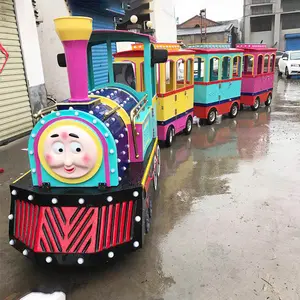 Factory Directly Supplied High Quality Amusement Park Rides Electric Trains Thomas Mini Sightseeing Trackless Train For Sale