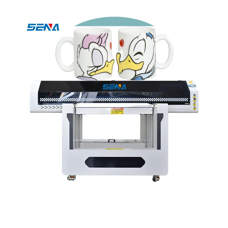 Groothandelsprijs 2024 Hoge Precisie Flatbed UV-Printer 9060 Met 3d Reliëf Telefoonhoesje Acryl Metalen Cup Kaart Printer