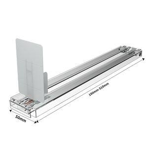 Poussoir d'étagère de merchandisage acrylique pour avec diviseur - Product Image 6